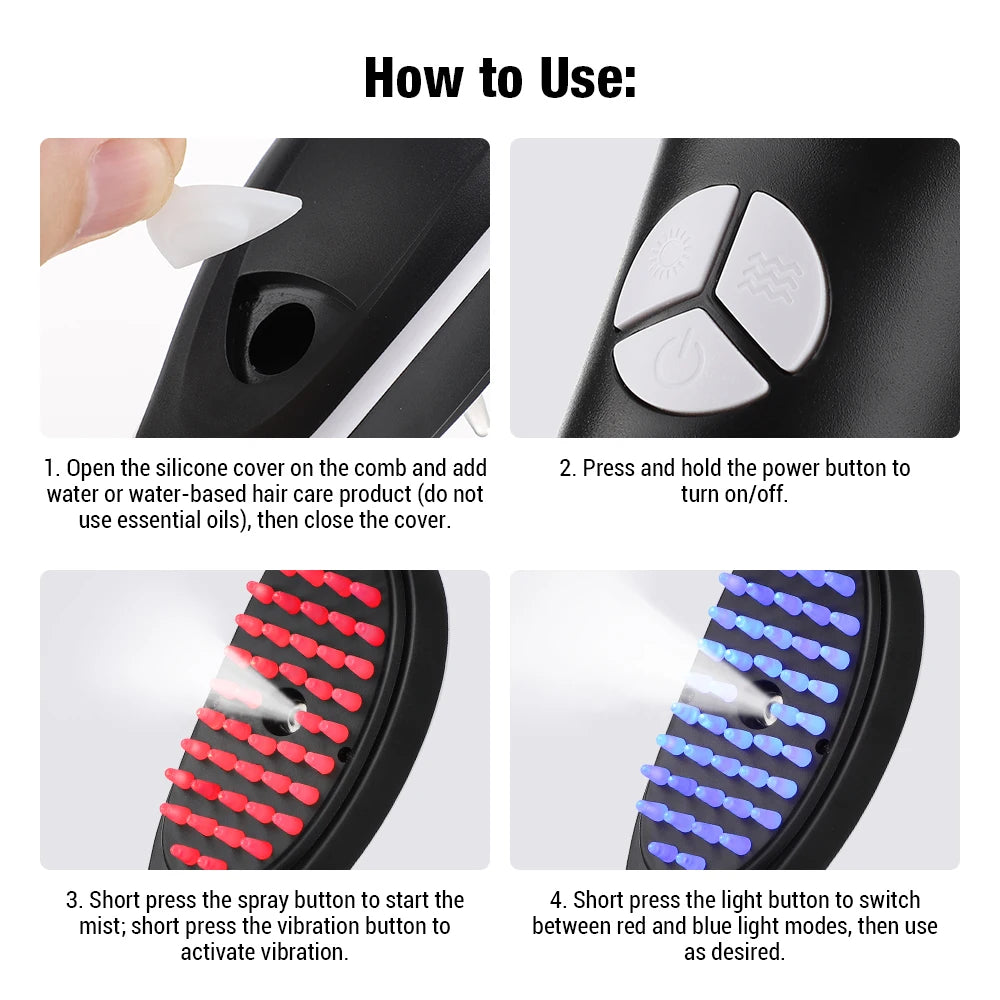 KIAARA - 4 In 1 Hair Brush Rejuvenator