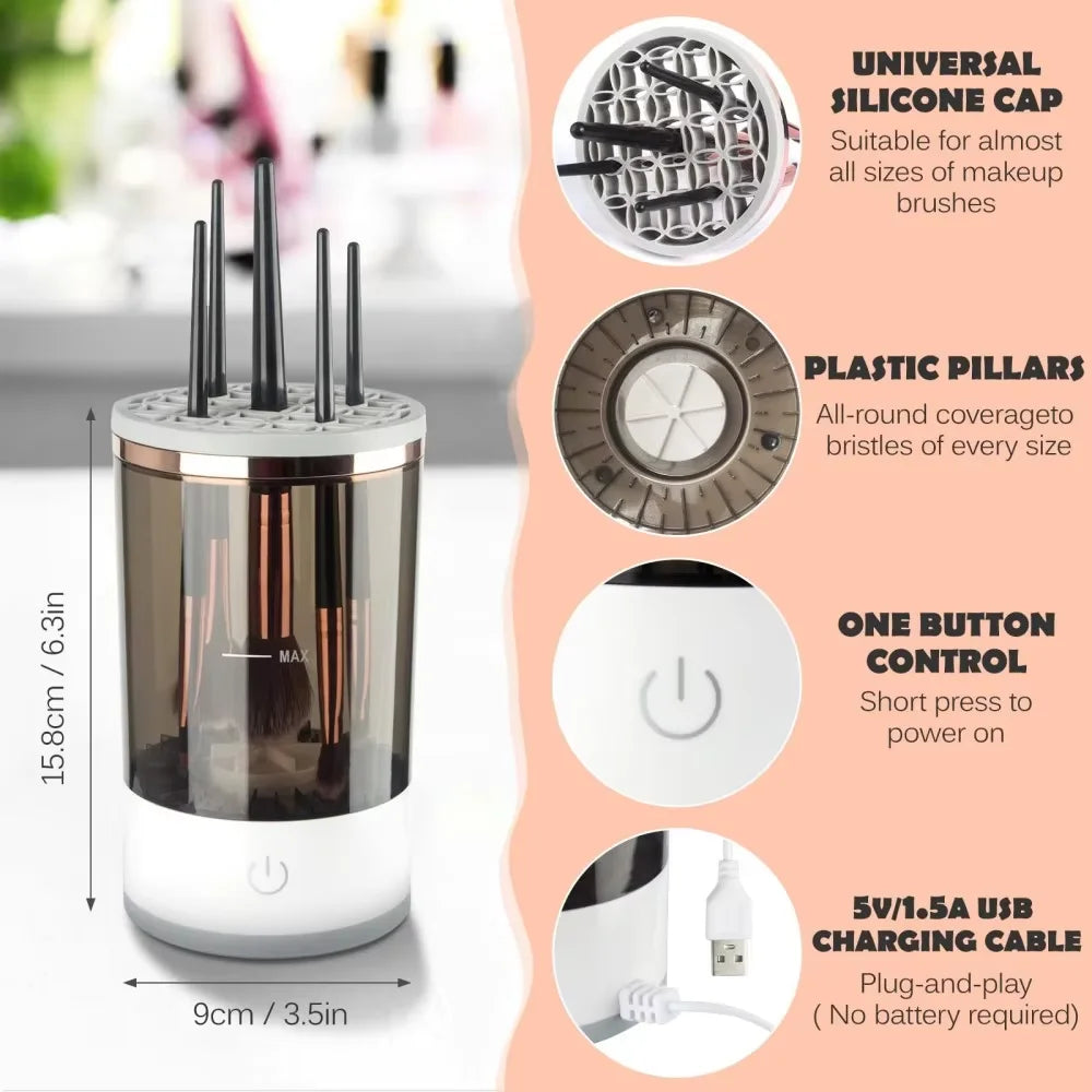 KIAARA - USB Plug Portable Electric Makeup Brush Cleaner