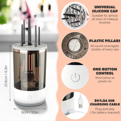 KIAARA -  USB Plug Portable Electric Makeup Brush Cleaner